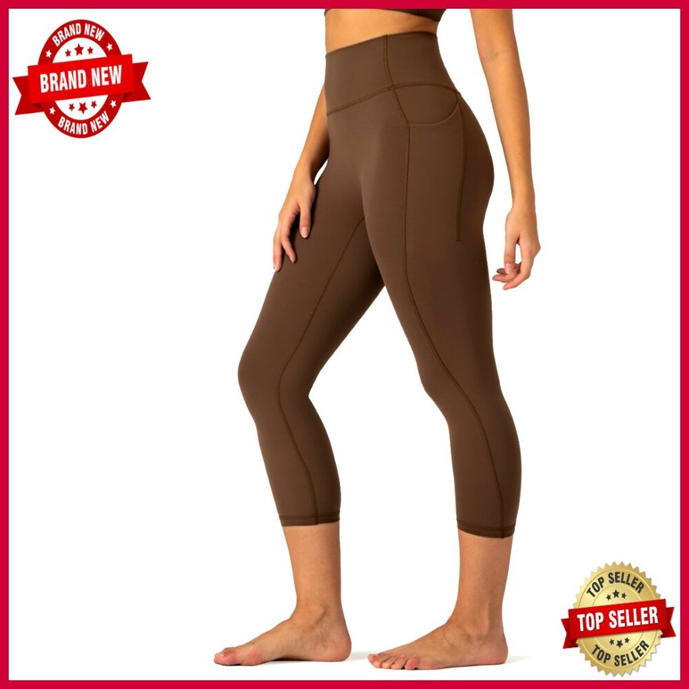 High Waisted Capri Leggings With Pockets, Buttery Soft Yoga Pants